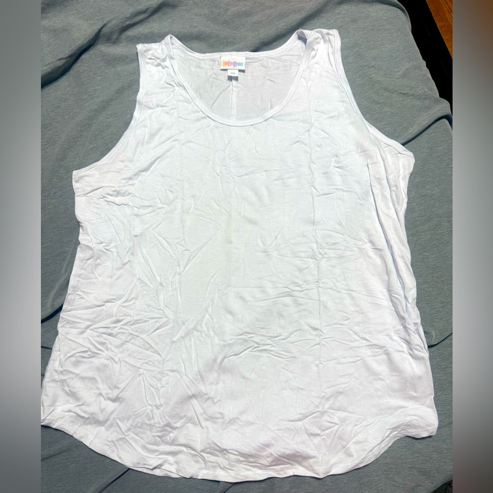 LuLaRoe 2XL White Tank Top